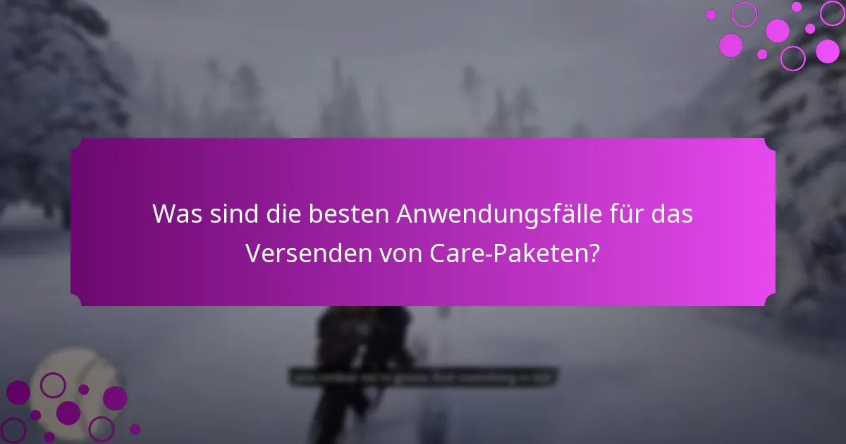 Welche Care-Paket-Anbieter bieten die besten Optionen?